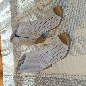 Toms Perforated Suede Booties